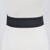 Corset Stretch Belt with Eyelets – 5″ Wide Black