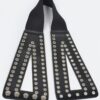 Corset Stretch Belt with Eyelets – 5″ Wide Black