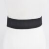 Corset Stretch Belt with Eyelets – 5″ Wide Black
