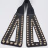 Corset Stretch Belt with Eyelets – 5″ Wide Black