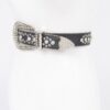 Rhinestone-Studded PU Belt – 1.4″ Wide, 45″ Long