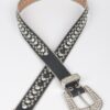 Rhinestone-Studded PU Belt – 1.4″ Wide, 45″ Long