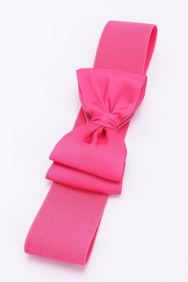 Bowknot Elastic Waist Belt – Slim Bow Accent