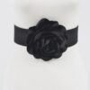 Sculpted Flower Belt – Elastic PU Waist Cincher