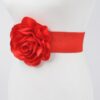Sculpted Flower Belt – Elastic PU Waist Cincher