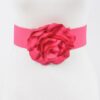 Sculpted Flower Belt – Elastic PU Waist Cincher