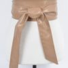 Faux Leather Wrap Belt – Wide 4″ Tie-Up (Polyurethane)
