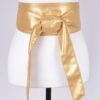 Faux Leather Wrap Belt – Wide 4″ Tie-Up (Polyurethane)