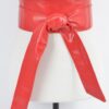 Faux Leather Wrap Belt – Wide 4″ Tie-Up (Polyurethane)