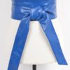 Faux Leather Wrap Belt – Wide 4″ Tie-Up (Polyurethane)