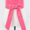Faux Leather Wrap Belt – Wide 4″ Tie-Up (Polyurethane)