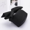 Nylon Bow-Handle Clutch Bag with Statement Bow