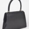 Rhinestone Ribbon Top Handle Evening Bag
