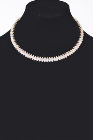 Cubic Zirconia Choker – 14″ Radiant Necklace