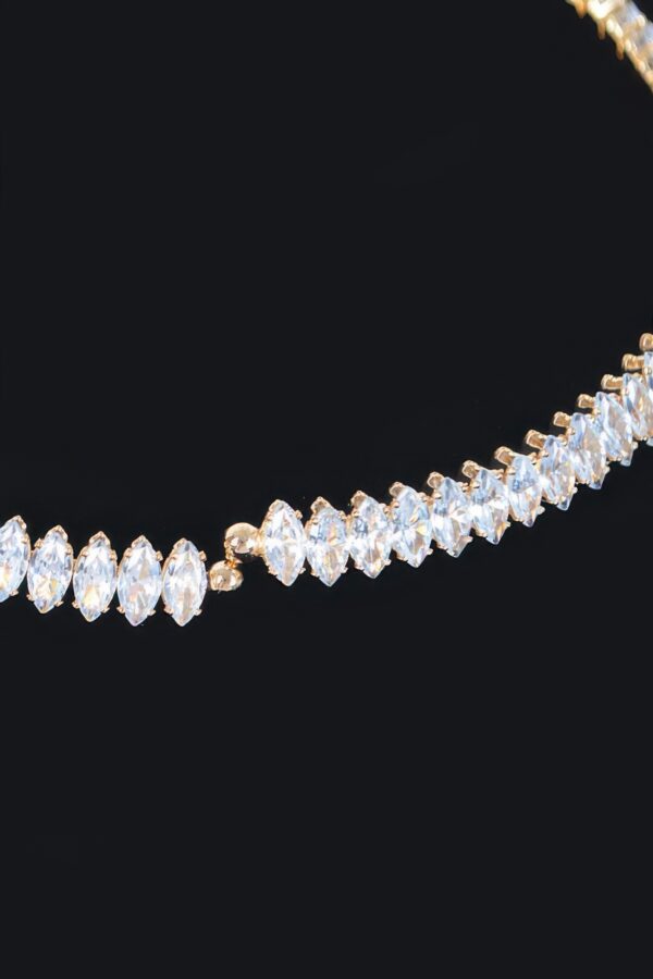 Cubic Zirconia Choker – 14″ Radiant Necklace