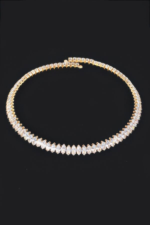 Cubic Zirconia Choker – 14″ Radiant Necklace