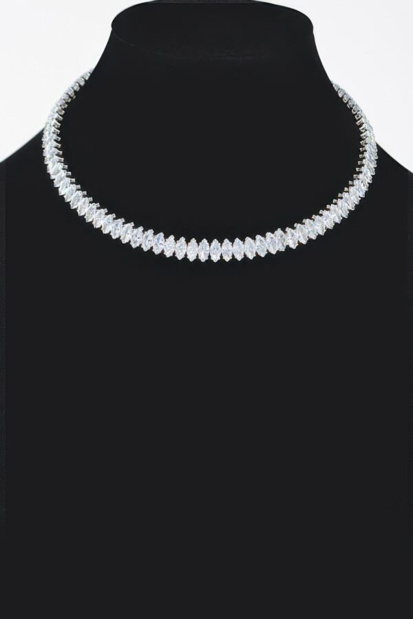Cubic Zirconia Choker – 14″ Radiant Necklace