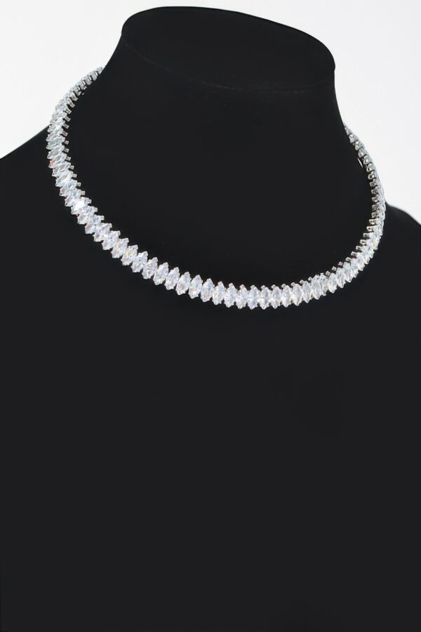 Cubic Zirconia Choker – 14″ Radiant Necklace