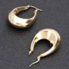 Midnight Vintage Gold Hoop Earrings – Polished Metal