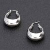 Midnight Vintage Gold Hoop Earrings – Polished Metal