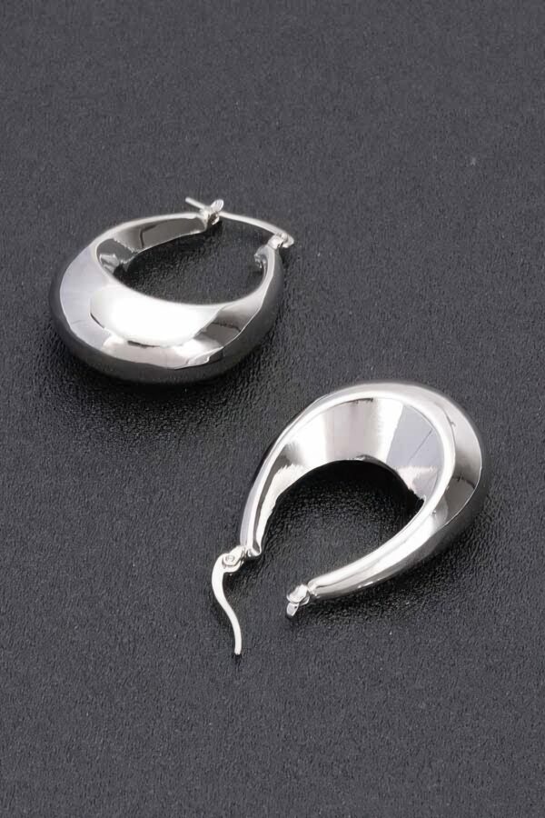 Midnight Vintage Gold Hoop Earrings – Polished Metal