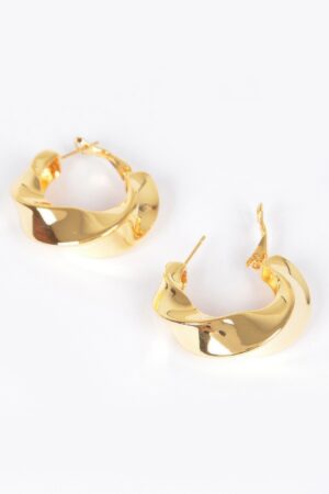 Gold and Silver Plated Symmetrical Metal Earrings