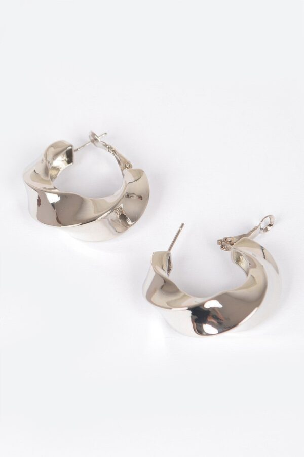 Gold and Silver Plated Symmetrical Metal Earrings