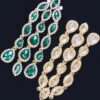 Rhinestone Fringe Earrings – Elongated Sparkle Drop