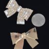 Ribbon Bow Rhinestone Earrings – Polished Sparkle