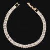 Cubic Zirconia Bracelet – Slim Polished Row