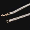 Cubic Zirconia Bracelet – Slim Polished Row