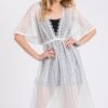 V-Neck Crochet Lace Cover-Up – Lightweight Beach Layer