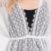 V-Neck Crochet Lace Cover-Up – Lightweight Beach Layer