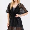 V-Neck Crochet Lace Cover-Up – Lightweight Beach Layer
