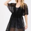 V-Neck Crochet Lace Cover-Up – Lightweight Beach Layer