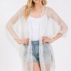 Sequin Mesh Cover-Up – Embellished Sheer Swim Layer