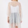 Sequin Mesh Cover-Up – Embellished Sheer Swim Layer