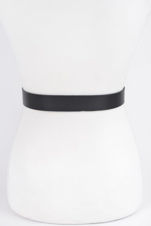 PU Faux Leather Belt with Metal Buckle – Streamlined Style