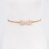 Bow-Accent Stretch Belt – Elastic Band with Iron Detail