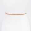 Bow-Accent Stretch Belt – Elastic Band with Iron Detail