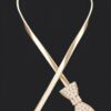 Bow-Accent Stretch Belt – Elastic Band with Iron Detail