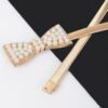 Bow-Accent Stretch Belt – Elastic Band with Iron Detail