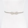 Bow-Accent Stretch Belt – Elastic Band with Iron Detail