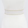 Clear PVC Bead Frame Belt with Rhinestone Buckle
