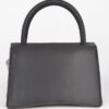 Rhinestone Flower Top-Handle Bag – Denim & Faux Leather