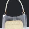 Clear Hobo Bag with Rhinestone Handle – Small