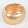 Gold-Tone Hammered Metal Bangle – Oval