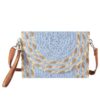 Mixed-Color Straw Clutch & Crossbody Bag