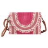 Multi-Pattern Faux Straw Clutch & Crossbody Bag