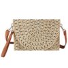 Multi-Color Woven Straw Clutch – Convertible Crossbody